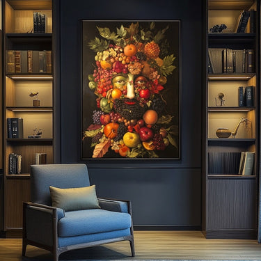 Tableau Homme en Fruits et Légumes